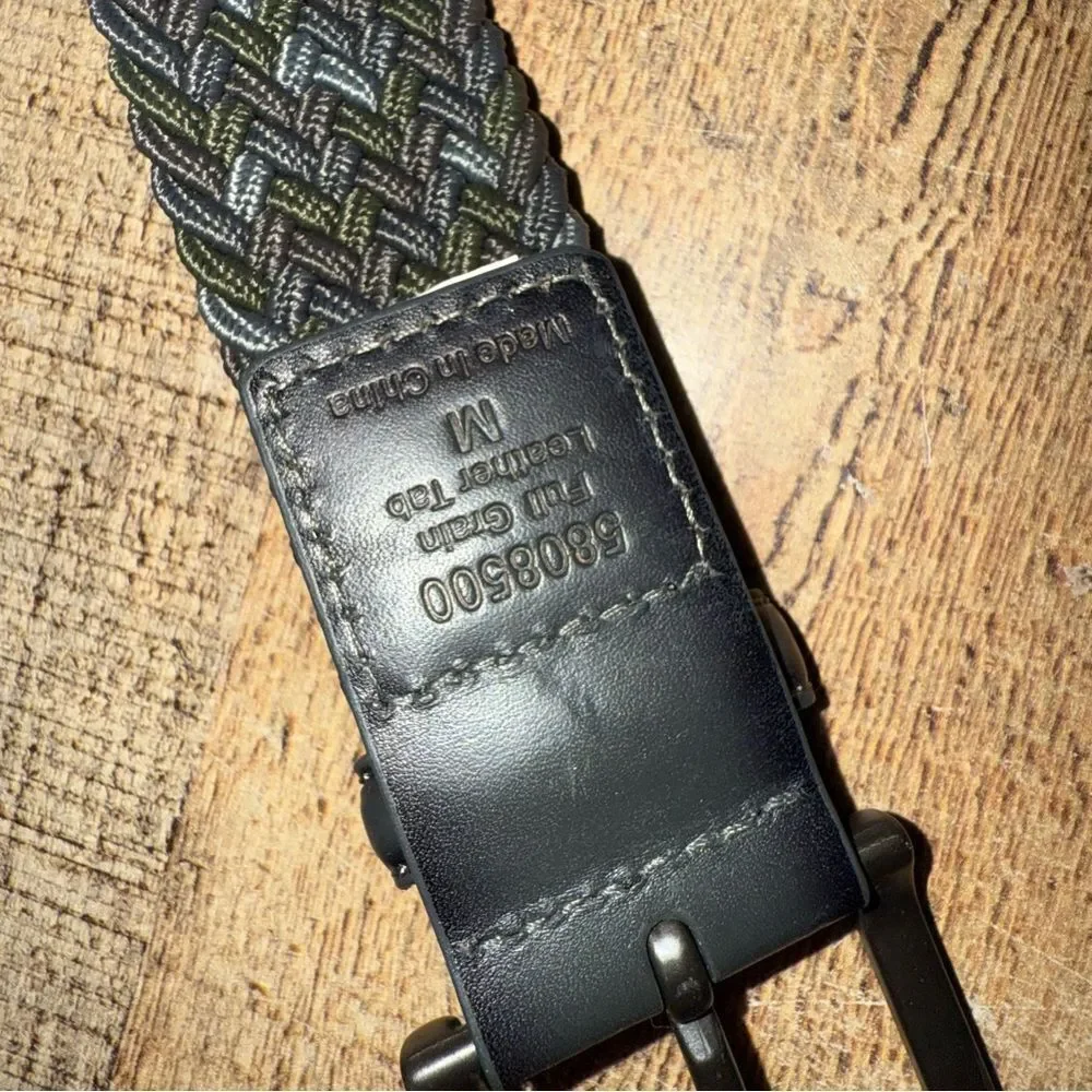 Danbury braided elastic stretch golf belt size M